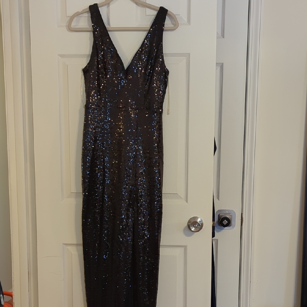 Elegant Black Sequin Dress